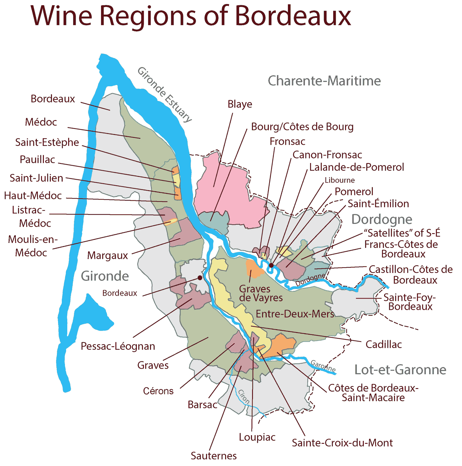 Bordeaux Map