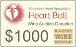 American Heart Association - $1000 Auction Donation 0