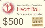 American Heart Association - $500 Auction Donation 0