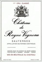 Chteau de Rayne-Vigneau - Sauternes 2018 (750ml) (750ml)