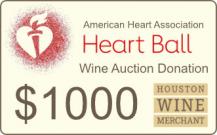 American Heart Association - $1000 Auction Donation