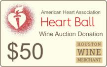 American Heart Association - $50 Auction Donation