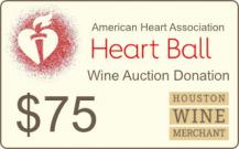 American Heart Association - $75 Auction Donation